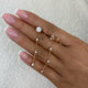 Round Drop Earrings 2.3ct TCW, Rose Gold 14K