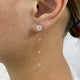 Round Drop Earrings 2.3ct TCW, Rose Gold 14K