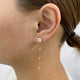 Round Drop Earrings 2.3ct TCW, Rose Gold 14K
