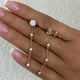 Round Drop Earrings 2.3ct TCW, Rose Gold 14K