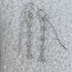 Pear and Round Drop Earrings 1.3ct TCW, White Gold 14K