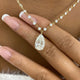 Pear Pendant Necklace 8.9ct TCW, Yellow Gold 14K