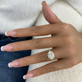 Solenne Engagement Ring 2.7ct TCW, 14K Gold