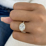 Solenne Engagement Ring 2.7ct TCW, 14K Gold