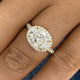 Solenne Engagement Ring 2.7ct TCW, 14K Gold
