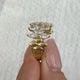 Three-Row Eternity Ring 2.8ct TCW, 14K Gold