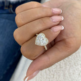 Roselle Diamond Engagement Ring, 14K Gold