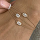 Three-Stone Multithread Diamond Chain Bracelet, 14K Gold