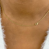 Butterfly Diamond Pendant Necklace, 14K Gold