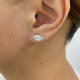 Marquise Diamond Stud Earrings, 14K Gold