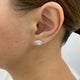 Marquise Diamond Stud Earrings, 14K Gold