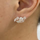 Bubbles Diamond Climber Earrings, 14K Gold