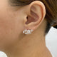 Bubbles Diamond Climber Earrings, 14K Gold