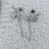 Jasmine Diamond Climber Earrings, 14K Gold