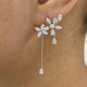 Jasmine Diamond Climber Earrings, 14K Gold