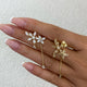 Jasmine Diamond Climber Earrings, 14K Gold