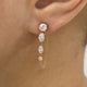 Raindrops Diamond Jacket Earrings, 14K Gold