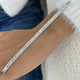 Emerald Cut Diamond Tennis Bracelet, 14K Gold