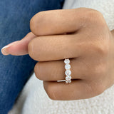 5-Stone Diamond Band Ring, 14K Gold