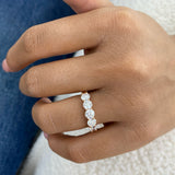 5-Stone Diamond Band Ring, 14K Gold