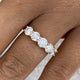5-Stone Diamond Band Ring, 14K Gold