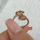 Toi et Moi Diamond Ring, 14K Gold