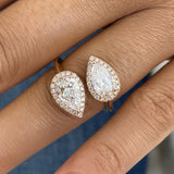 Toi et Moi Diamond Ring, 14K Gold