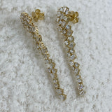 Fiona Diamond Drop Earrings, 14K Gold