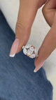 Diamond Cluster Fashion Ring 2.80 ct TCW, Rose Gold 14K