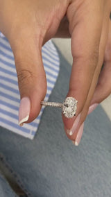 Anselma Engagement Ring 3.22 Carat White Gold