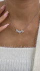 Diamond Pendant Necklace 1.6 ct White Gold