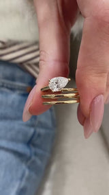 Tressa Diamond Engagement 1 Ring Yellow Gold