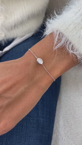 Diamond Chain Bracelet 0.5 ct White Gold