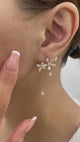 Jasmine Diamond Climber Earrings, 14K Gold