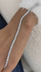 Diamond Tennis Bracelet 8.4 ct White Gold