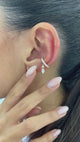 Diamond Cuffs Earrings 0.45 ct TCW, Rose Gold