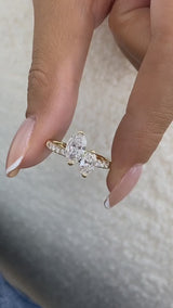 Calyra Diamond Engagement Ring Yellow Gold 18k