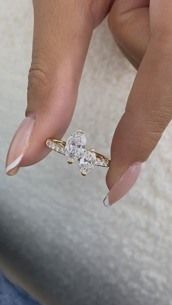 Calyra Diamond Engagement Ring Yellow Gold 18k