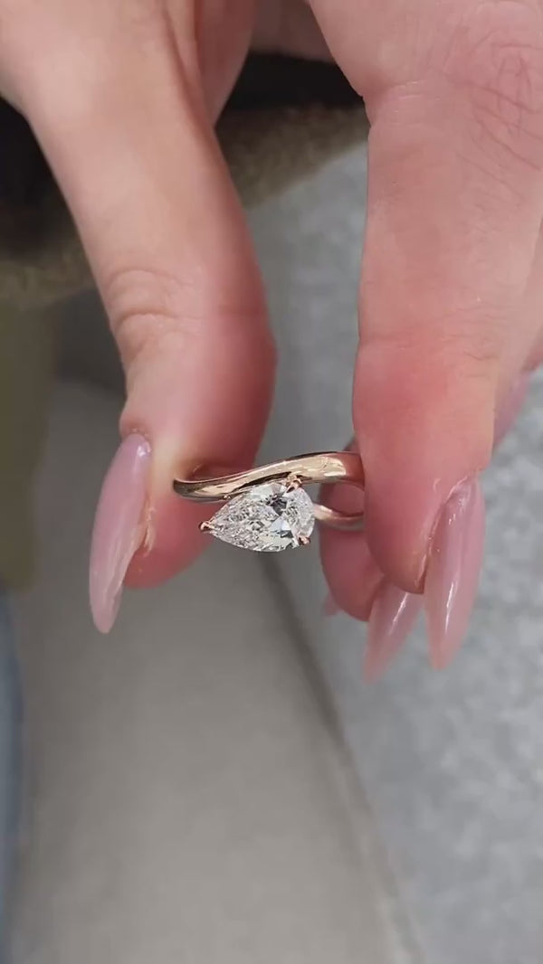 Liora Diamond Engagement Ring Rose Gold