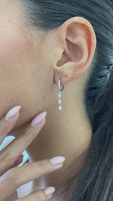 Diamond Drop Earrings 0.6 ct White Gold