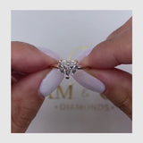Aurora Engagement Ring 1.6ct TCW, 14K Gold
