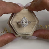 Tina Engagement Ring 3.2ct TCW, 14K Gold