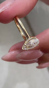 Berthe Engagement Ring 1.16 Carat Yellow Gold