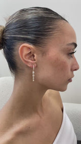 Diamond Drop Earrings 2.1 ct Yellow Gold
