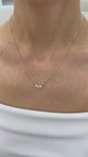 Diamond Pendant Necklace 0.5 ct Yellow Gold