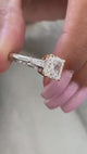 Inaya Engagement Ring 3.30 Carat Two-Tone Gold