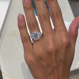 hadar - Emerald Cut 6.08 Carat Diamond Engagement Ring