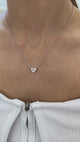 Diamond Pendant Necklace 1.6 ct White Gold