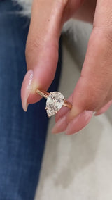 Carole Engagement Ring 1.66 Carat Rose Gold