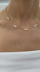 Diamond Chain Necklace 3.4 ct Yellow Gold